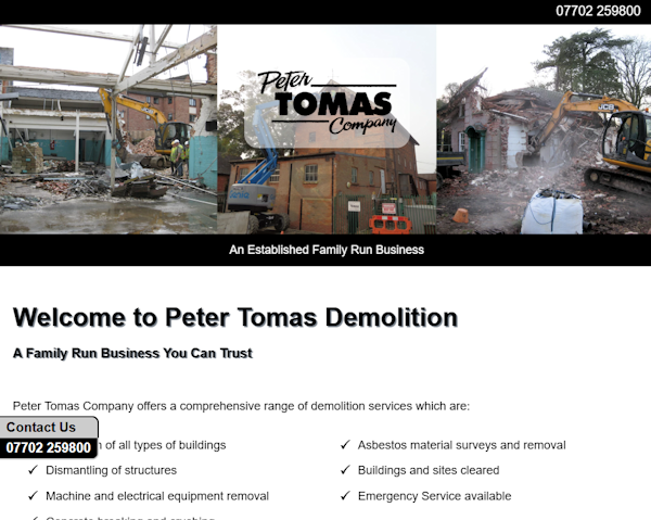 petertomasdemolition.co.uk